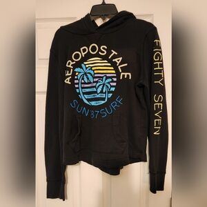 Aeropostale. Sun 87 Surf, long sleeve Hoodie, black, Size XL, pre-owned